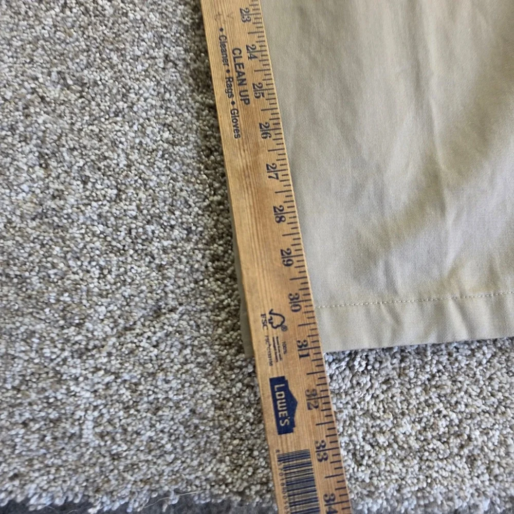 IZOD PerformX Chino Pants Mens 34x32 Tan Khaki Outdoor Casual Lightweight Golf